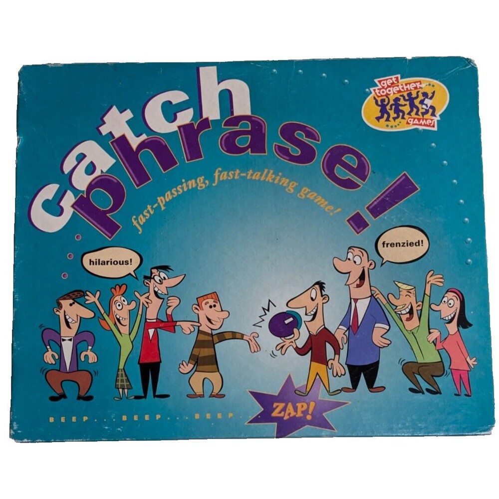 Original CATCH PHRASE PARTY Fun Adult Board Game VINTAGE 1994 HASBRO - COMPLETE!